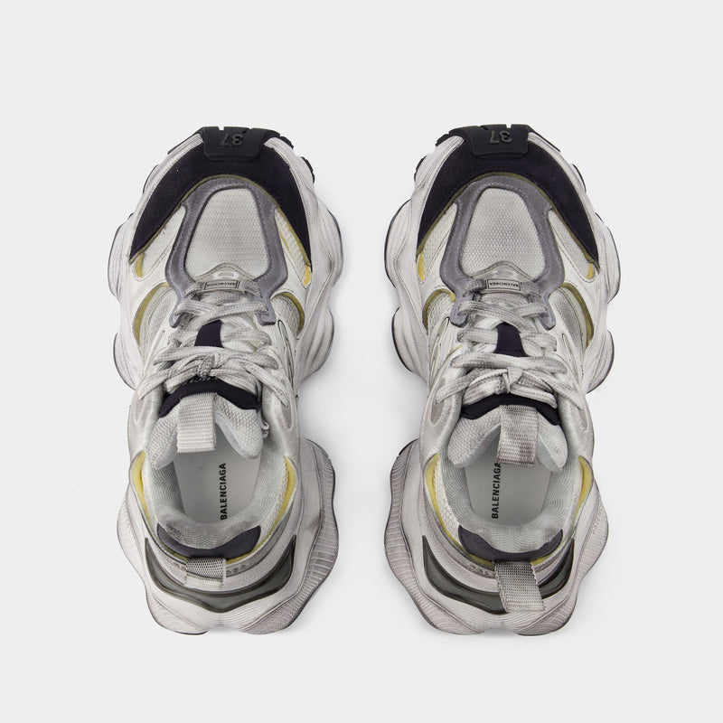 Balenciaga Cargo白色/灰色合成材料运动鞋