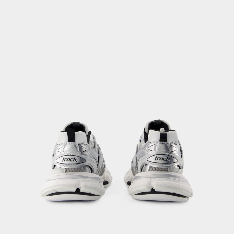 Balenciaga Track银色/白色/黑色合成材料运动鞋