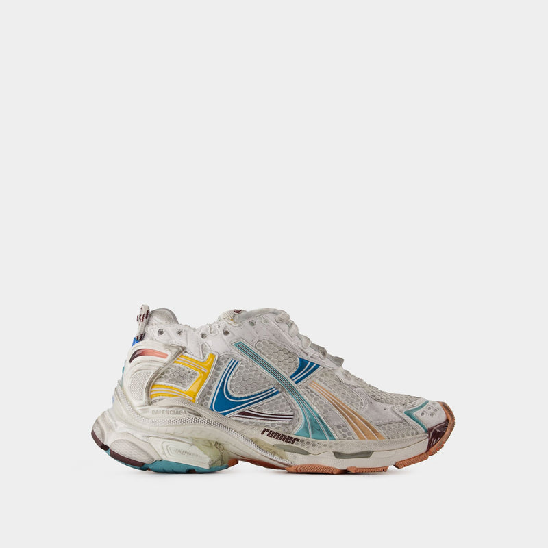 Balenciaga Runner 白色合成皮革运动鞋