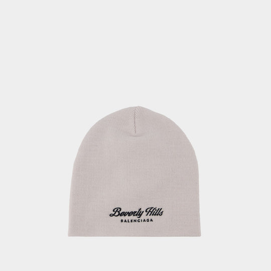 Balenciaga Beverly Hills Beanie 白色羊毛帽