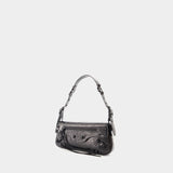 Balenciaga Le Cagole Sling S 黑色皮质单肩包