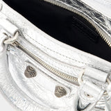 Neo Cagole Tote Mini Crossbody - Balenciaga - Leather - Silver