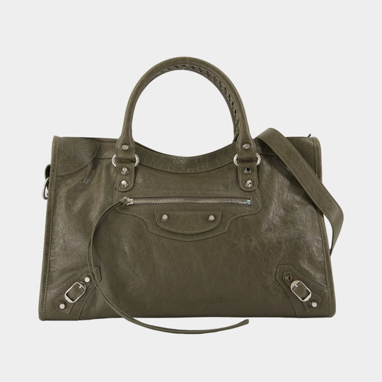 Le City Medium Purse - Balenciaga - Leather - Green