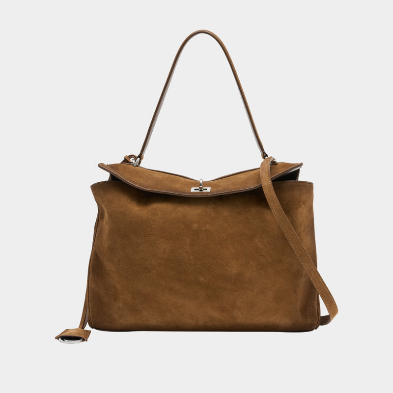 Rodeo Top Handle Bag M - Balenciaga - Leather - Brown