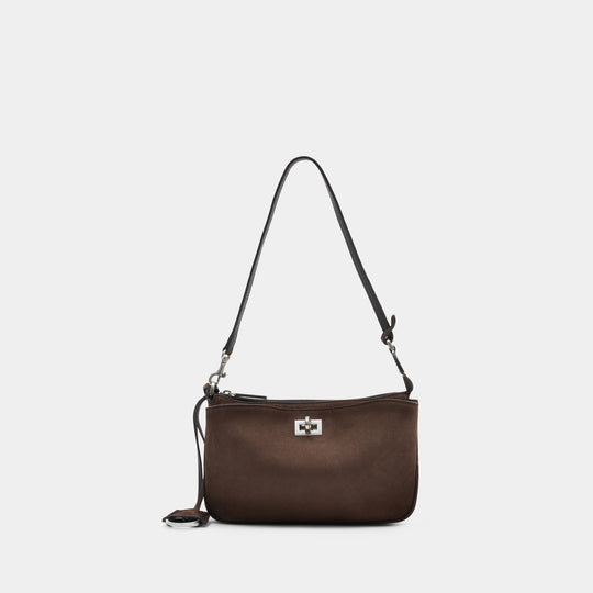 Rodeo Sling Shoulder Bag - Balenciaga - Leather - Brown