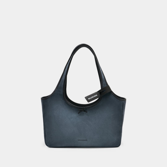 Lau East West Shoulder Bag S - Balenciaga - Leather - Grey