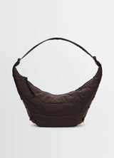 Medium Soft Game Shoulder Bag - Lemaire - Nylon - Dark Chocolate