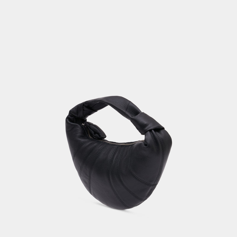 Mini Fortune Croissant Purse - Lemaire - Leather - Black