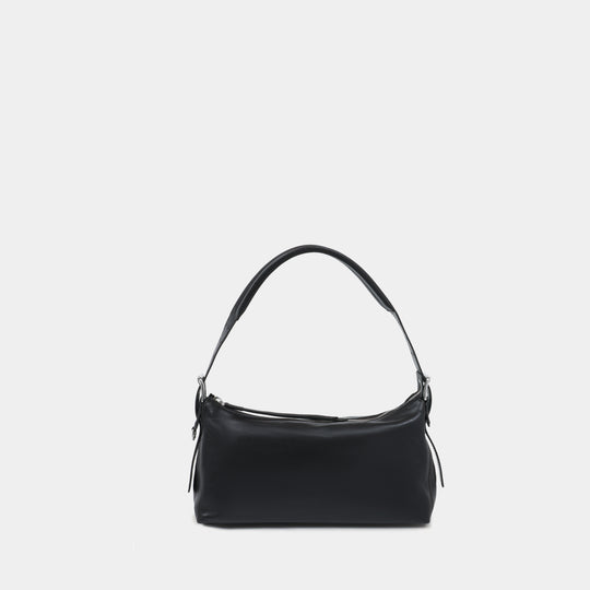Belted Baguette Shoulder Bag - Lemaire - Canvas - Dark Brown