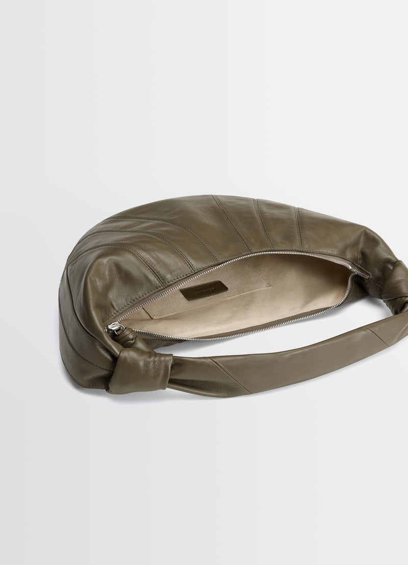 Fortune Croissant Crossbody - Lemaire - Leather - Khaki