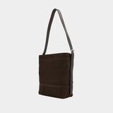 Small Belted Shoulder Bag - Lemaire - Leather - Brown