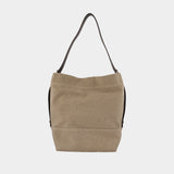Belted Shoulder Bag - Lemaire - Leather - Beige