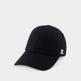 Signature Cap - Courreges - Cotton - Black