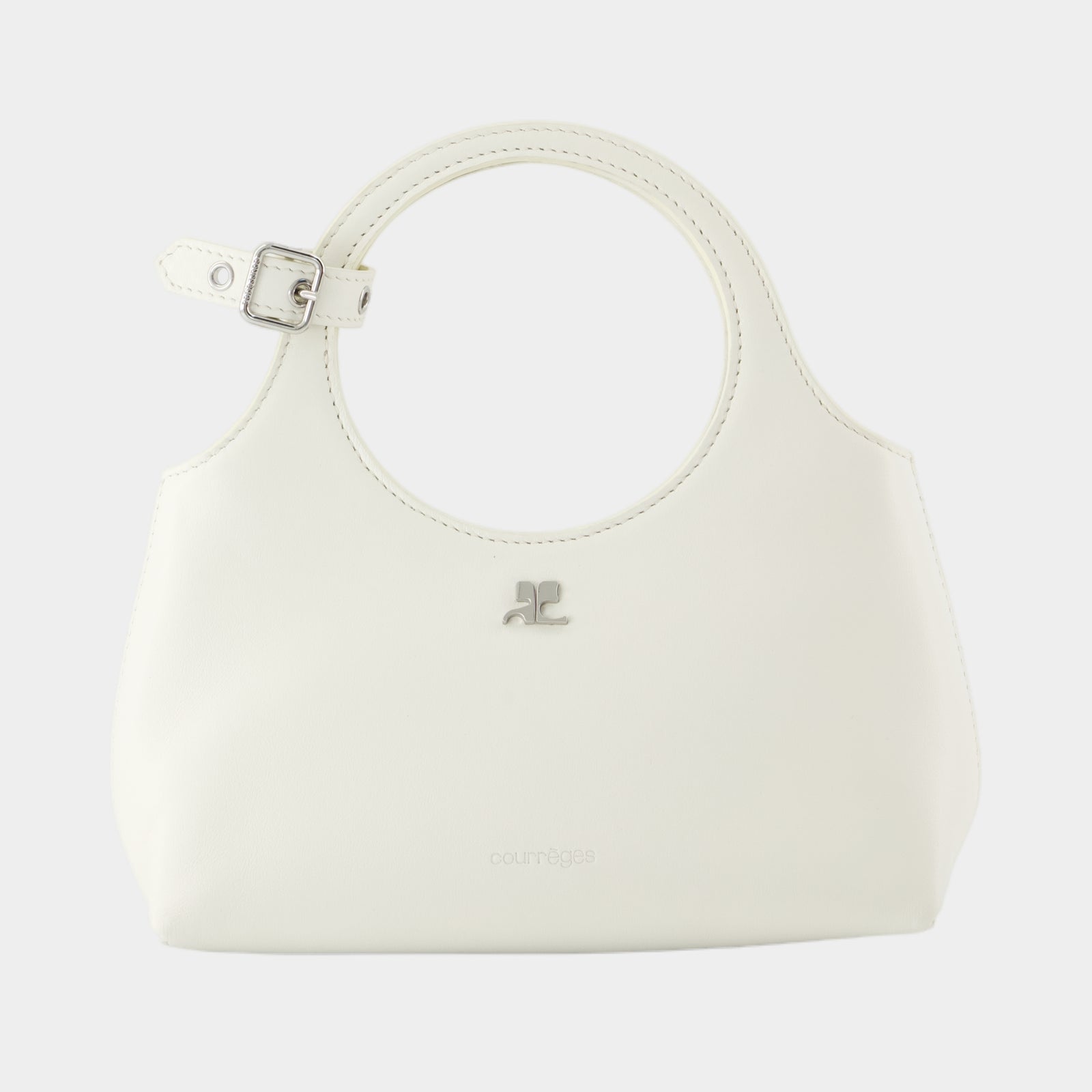 【関税込み】Slim Holy Purse - Courreges - Leather - White Courreges Slim Holy Purse in White | Lyst