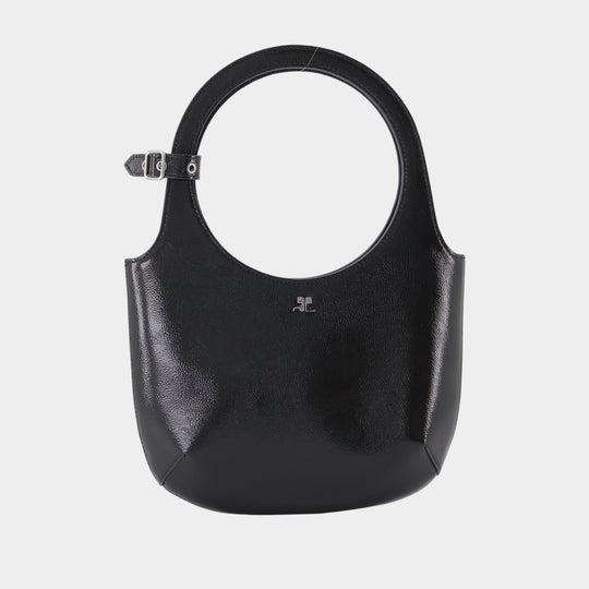 Holy Purse - Courreges - Leather - Black