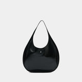 Flat Holy Shoulder Bag - Courreges - Leather - Black