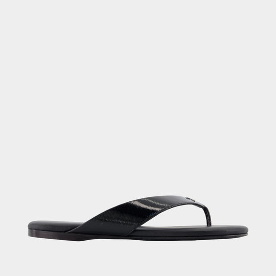 Vinyl Sandals - Courreges - Cotton - Black
