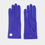 Gloves - AMI Paris - Leather - Blue