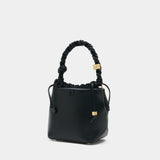Bou Bucket Handbag - Ganni - Leather - Black