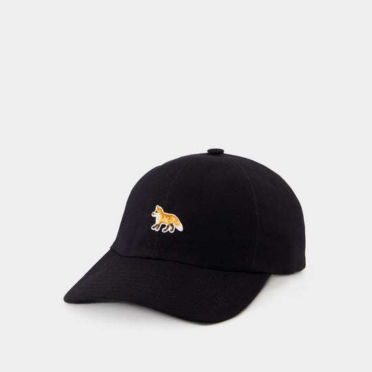 Baby Fox 6p Cap - Maison Kitsune - Cotton - Black