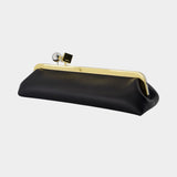 La Pochette Salon 黑色皮制单肩包