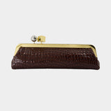 La Pochette Salon 棕色皮制单肩包