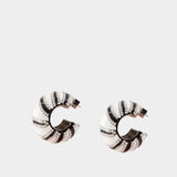 Les Boucles Zebra黑色金属耳饰