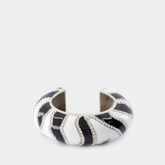 Le Bracelet Zebra黑色金属手环手链