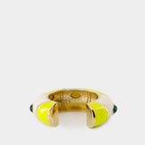Le Bracelet Rayures白色金属手环手链