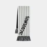 L'echarpe Liga Scarf - Jacquemus - Wool - Black