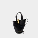 Le Petit Bambola Shopper Bag - Jacquemus - Leather - Black