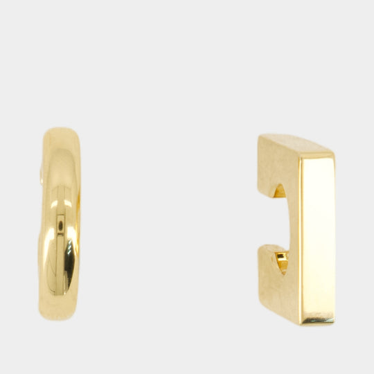 Les Boucles Rond Carré - Jacquemus - Metal - Gold