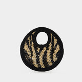 Le Petit Rond Spiaggia - Jacquemus - Raffia - Black
