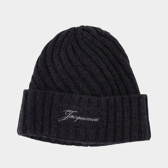 Le Bonnet Tourni - Jacquemus - Cashmere - Grey