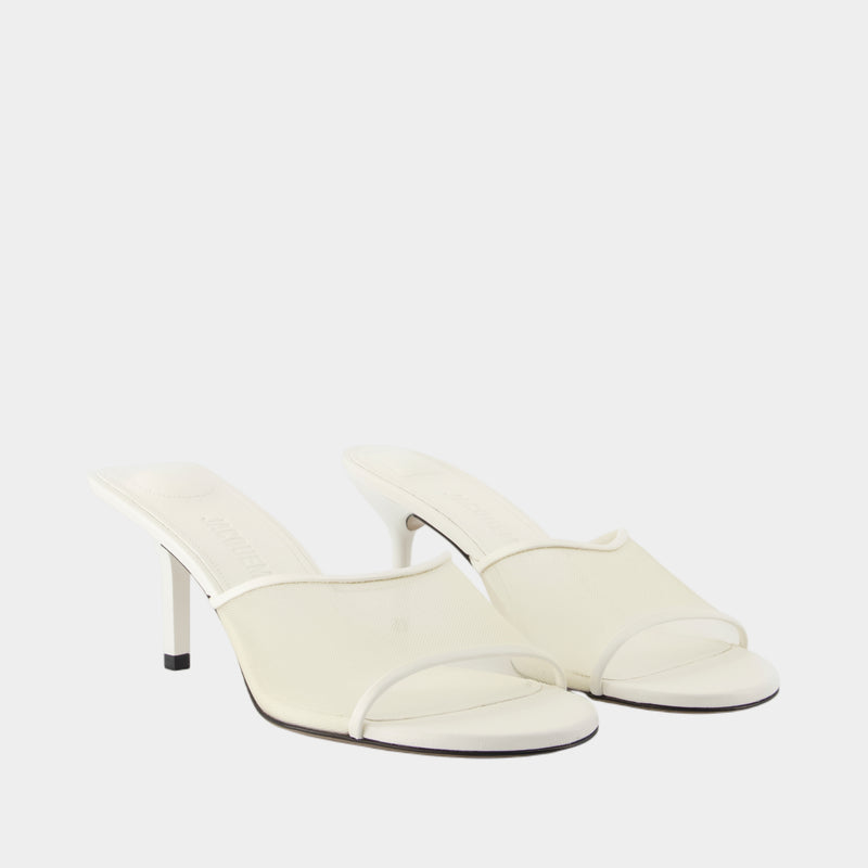 Cubisto Sandals - Jacquemus - Leather - White