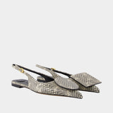 Duelo P Slingbacks - Jacquemus - Leather - Beige