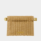 La Petite Pochette Rond Carre - Jacquemus - Synthetic - Beige