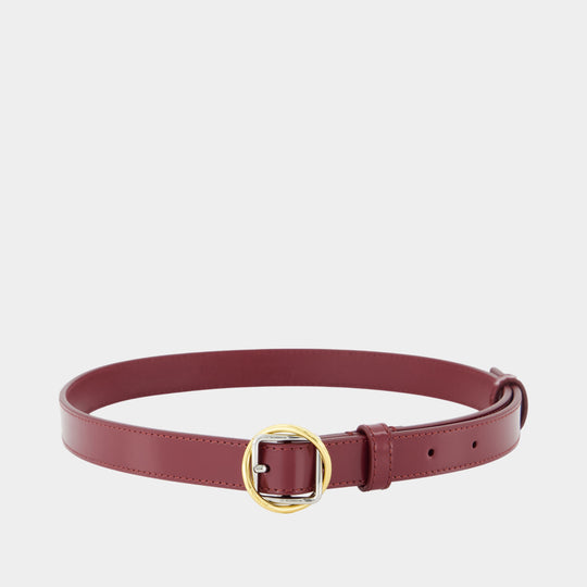 La Ceinture Salon Fine - Jacquemus - Leather - Burgundy