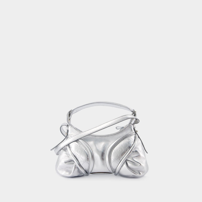 Stardust Mini Bag 银色皮质mini手提包