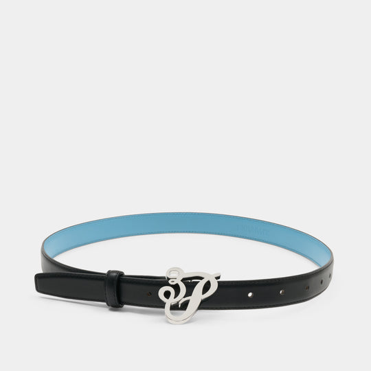 Ceinture Cursive Small - 3.PARADIS - Leather - Black