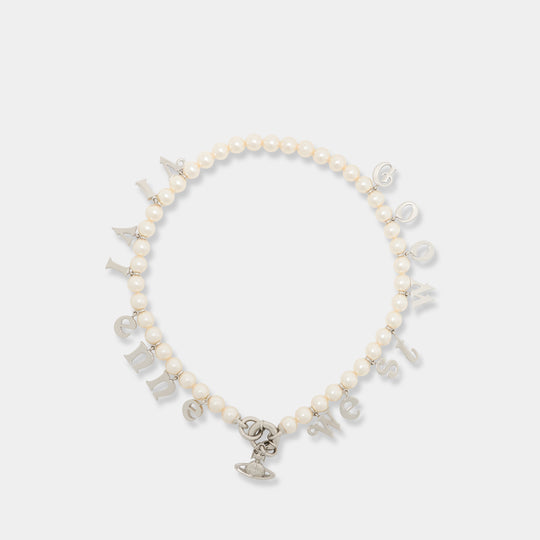 Leanne Necklace - Vivienne Westwood - Metal - White