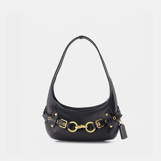 Belted Ergo26 Shoulder Bag - Coach - Leather - Black