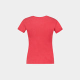 Future Baby Fit Cherry T-Shirt - Ganni - Cotton - Red