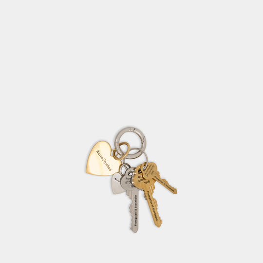 Keychain - Acne Studios - Metal - Silver/Glod