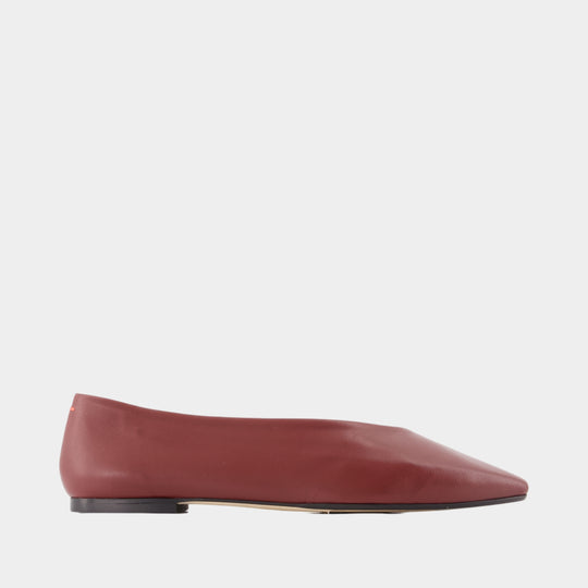 Betty ballet flats - Aeyde - Leather - Burgundy