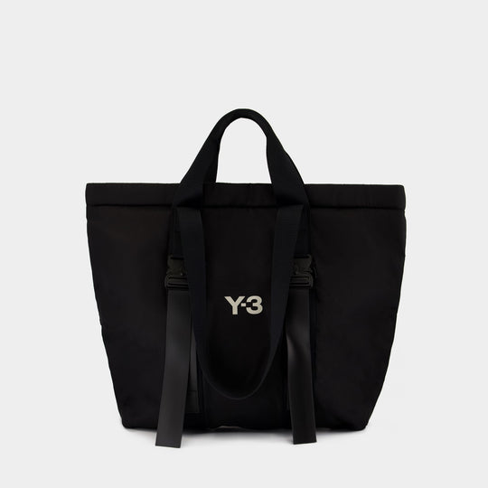 Y-3 黑色合成材质购物袋包托特包
