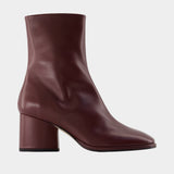 Ayla ankle boots - Aeyde - Leather - Burgundy