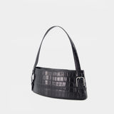 Croco Shoulder Bag - Coperni - Leather - Black