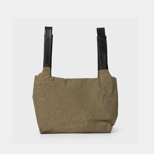 Patch Dot Handbag - YOHJI YAMAMOTO - Synthetic - Khaki