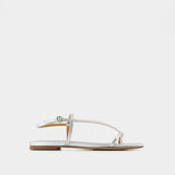 Ella Sandals - Aeyde - Leather - Silver